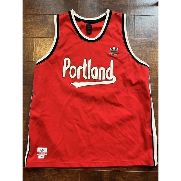 Adidas Portland Basket Ball Red Jersey Mens Size XXL - Picture 1 of 9